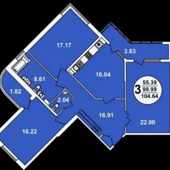 Продается Многокомнатная квартира, 112 м²