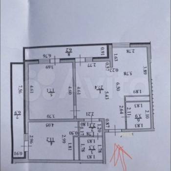 Продается 2-х комнатная квартира, 65 м²