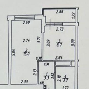 Продается 1-комнатная квартира, 30,7 м²