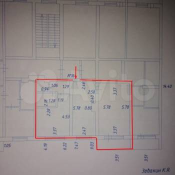Продается 2-х комнатная квартира, 52 м²