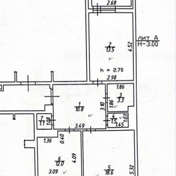 Продается 2-х комнатная квартира, 60,8 м²