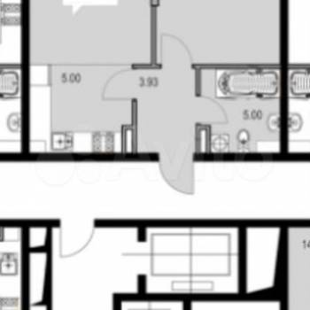 Продается 1-комнатная квартира, 48,8 м²