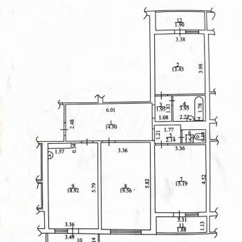 Продается 3-х комнатная квартира, 96,4 м²