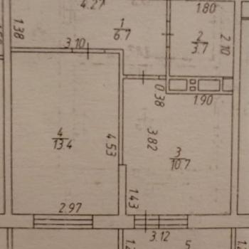 Продается 1-комнатная квартира, 38,5 м²