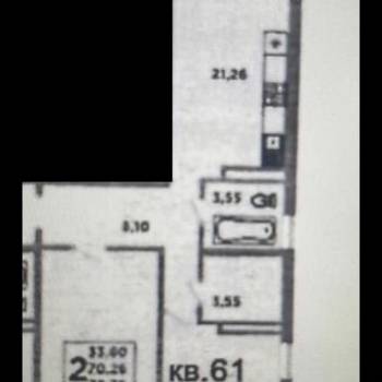 Продается 2-х комнатная квартира, 72 м²