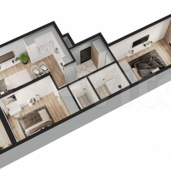 Продается 2-х комнатная квартира, 64,7 м²