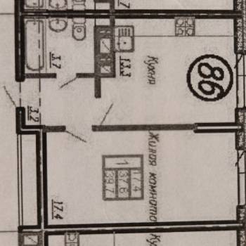 Продается 1-комнатная квартира, 44 м²