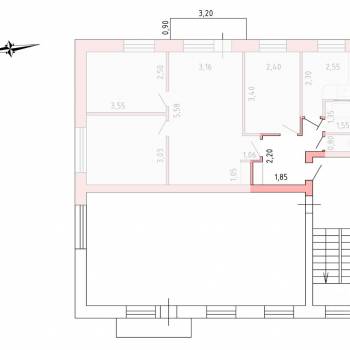 Продается Многокомнатная квартира, 62,3 м²