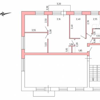 Продается Многокомнатная квартира, 62,3 м²
