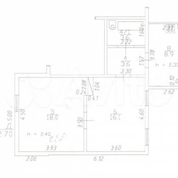 Продается 2-х комнатная квартира, 50,2 м²