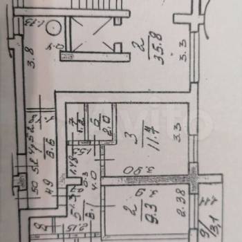 Продается 3-х комнатная квартира, 54,5 м²
