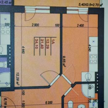 Продается 1-комнатная квартира, 34 м²