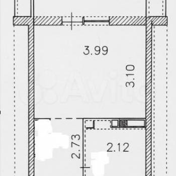 Продается 1-комнатная квартира, 20,8 м²