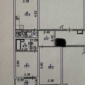 Продается 2-х комнатная квартира, 62,8 м²