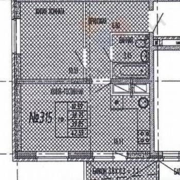 Продается 1-комнатная квартира, 39 м²