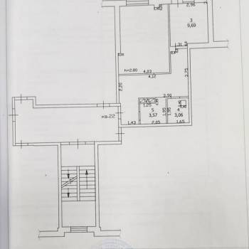 Продается 1-комнатная квартира, 53 м²