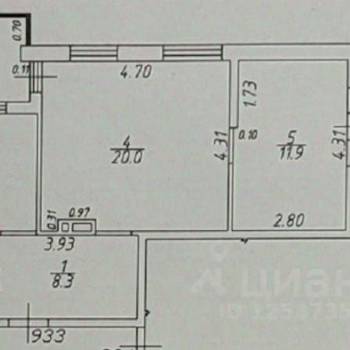 Продается 2-х комнатная квартира, 69 м²