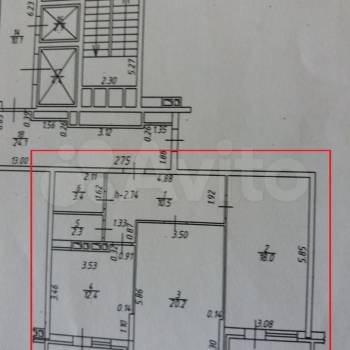 Продается 2-х комнатная квартира, 66,8 м²