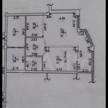 Продается 2-х комнатная квартира, 80 м²