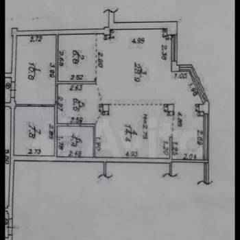 Продается 2-х комнатная квартира, 80 м²