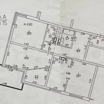 Продается 3-х комнатная квартира, 106,1 м²