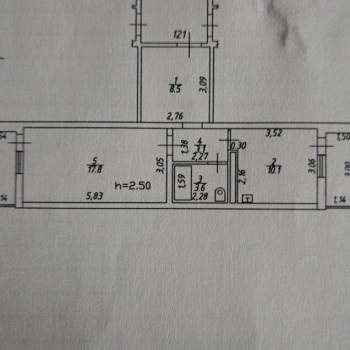 Продается 1-комнатная квартира, 43,1 м²