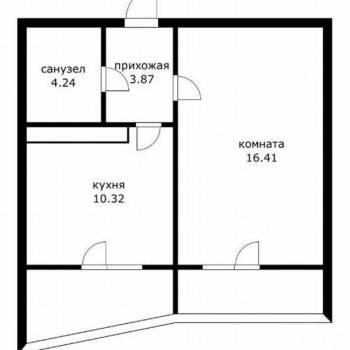 Продается 1-комнатная квартира, 35 м²