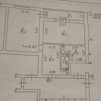 Продается 1-комнатная квартира, 52,6 м²