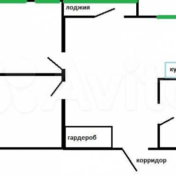 Продается 2-х комнатная квартира, 82 м²