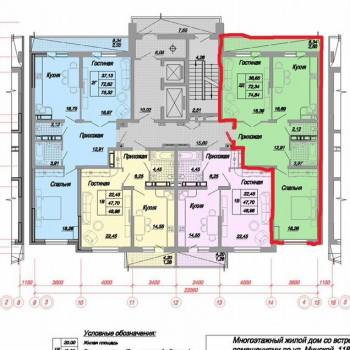 Продается 2-х комнатная квартира, 74 м²