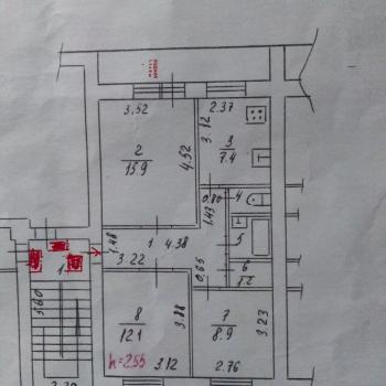Продается 3-х комнатная квартира, 65 м²