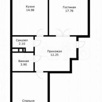 Продается 2-х комнатная квартира, 70,5 м²