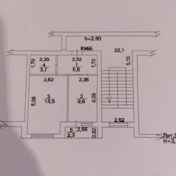 Продается 1-комнатная квартира, 35 м²