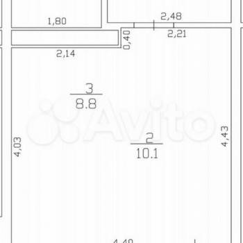 Сдается 1-комнатная квартира, 31 м²
