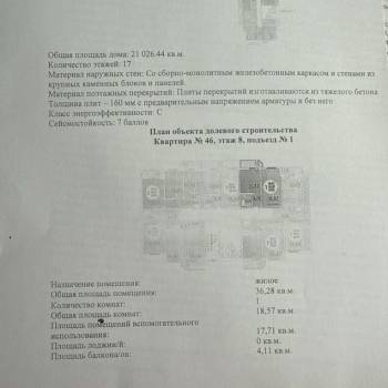 Продается 1-комнатная квартира, 36,3 м²