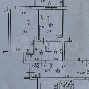 Продается 1-комнатная квартира, 48,4 м²