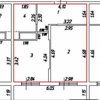 Продается 1-комнатная квартира, 39,4 м²