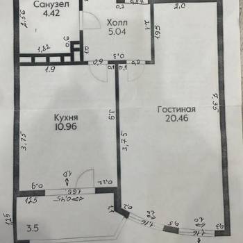 Продается 1-комнатная квартира, 42 м²