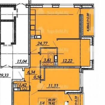 Продается 3-х комнатная квартира, 82,3 м²