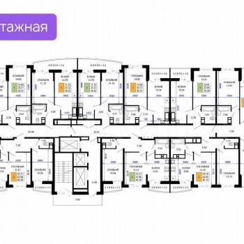 Продается 2-х комнатная квартира, 44,9 м²