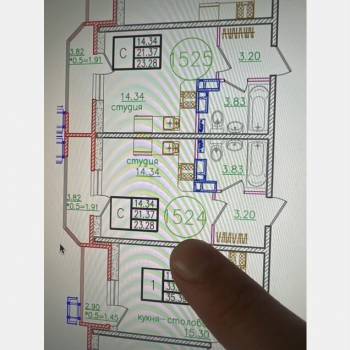 Продается 1-комнатная квартира, 23,4 м²
