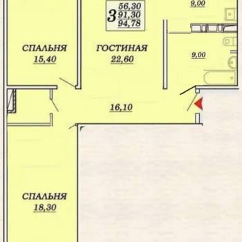 Сдается Многокомнатная квартира, 95 м²