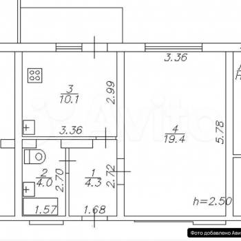 Продается 1-комнатная квартира, 40 м²
