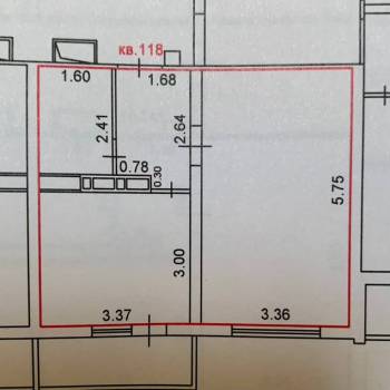 Продается 1-комнатная квартира, 37,5 м²