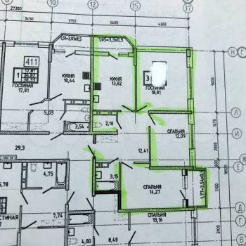 Продается 3-х комнатная квартира, 84,3 м²