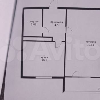 Сдается 1-комнатная квартира, 38 м²