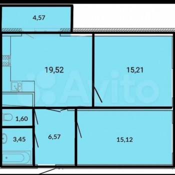 Продается 2-х комнатная квартира, 67 м²