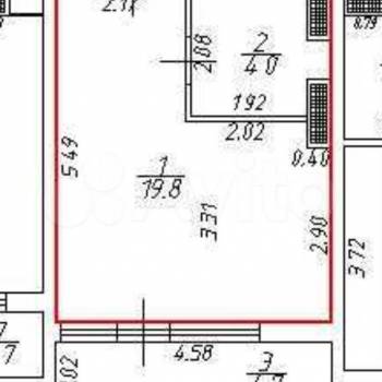 Продается 1-комнатная квартира, 26,4 м²