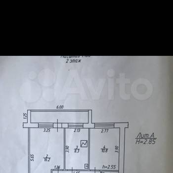 Продается 2-х комнатная квартира, 45,4 м²