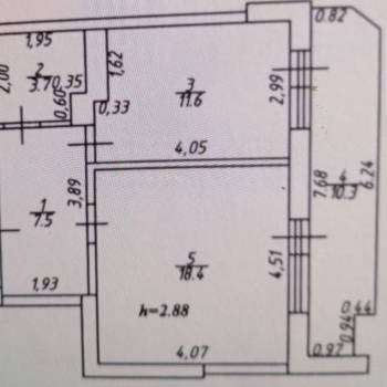 Продается 1-комнатная квартира, 41 м²